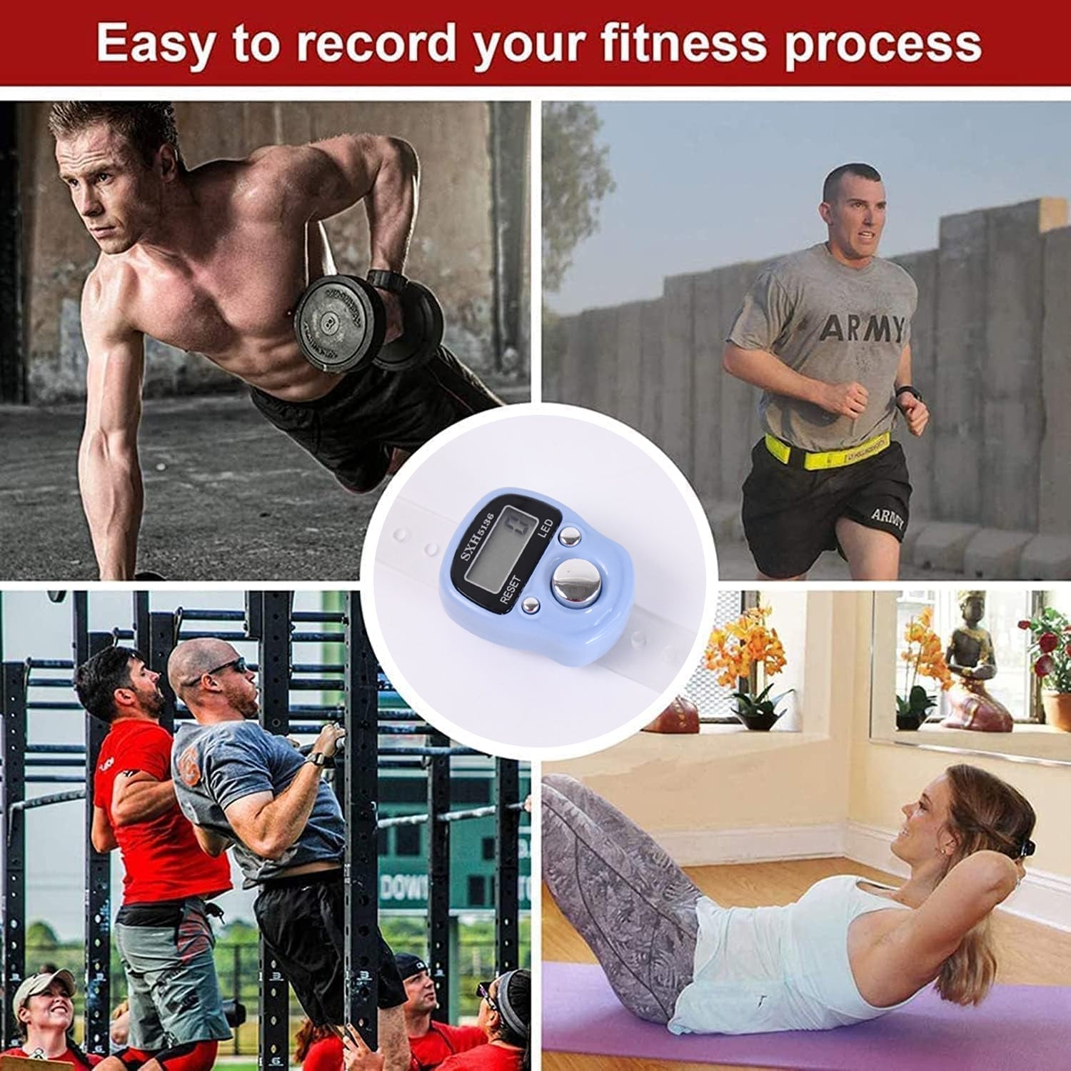 Plastic Portable Rotating Digital Finger Counter (1 Pc) Plastic Portable Rotating Digital Finger Counter (1 Pc)
